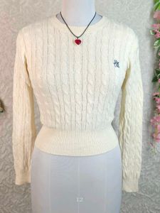 Cream Cable Knit Sweater