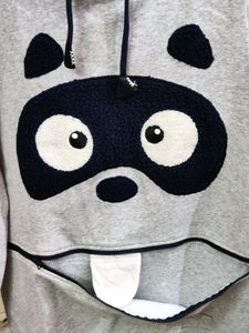 💥BUY1GET1💥 women's cute grey hoodie panda handloomed