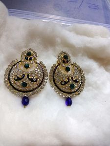 Combo Of 2 Beautiful Stone Work Occasional Earings
