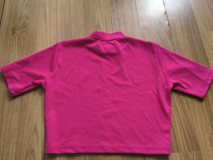 Vibrant Pink Mock Neck Crop Top