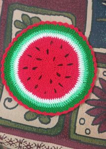 Watermelon Crochet placemat