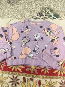 Cute Minnie Mouse Fleece Sweatshirt