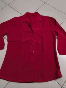 pink 3/4 Sleeve Blouse