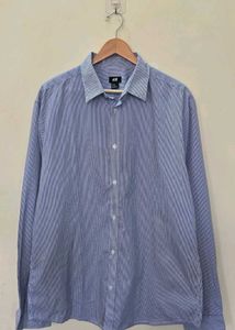 H&M Striped Blue Shirt