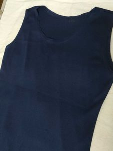Navy Blue Sleeveless Top