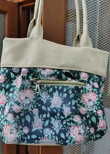 Cute Floral Bow Tote Bag
