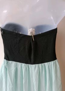 Stylish Strapless Hi-Lo Dress