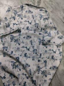 Men's Abstract Print Polo Shirt