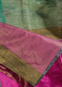Vibrant Pink Silk Saree