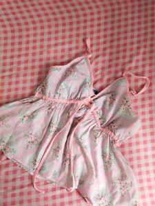 Pink Floral Cami Top