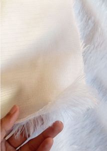 Soft White Faux Fur Rug
