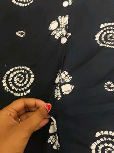 Stylish Black Printed Kurta