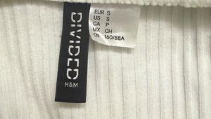 H&amp;M Ribbed Knit Zip Collar Mini Dress