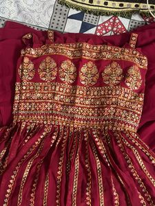 Elegant Embroidered Ethnic Gown