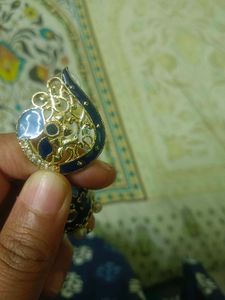 Beautiful Blue Jhumka Earrings