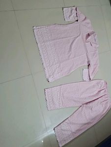 Elegant Pink Embroidered Kurta Set