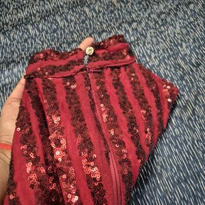 Sparkling Red Maxi Dress
