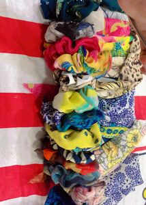 5 Pieces  Long Scrunchies  Combo Price