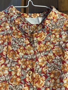 Vintage Floral Print Top