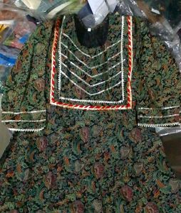 Long Gota Patti Flair Kurti