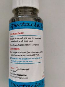 Lens Cleaning Spray