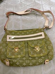 Chic Green Monogram Hobo Bag