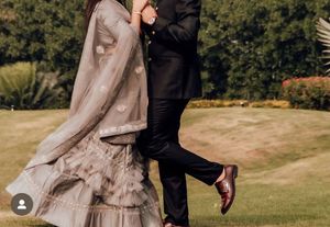 Elegant Grey Lehenga
