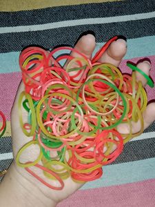 100 Colorful Rubber Bands