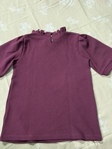 Chic Plum Textured Top