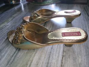 Gold Embellished Slides
