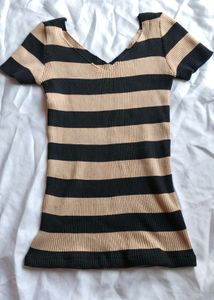 Striped Knit Top