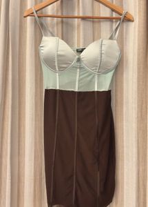 Sheer Corset Mini Dress