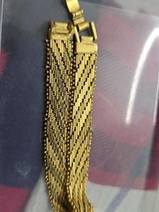 Vintage one gram Gold Tone Chain Bracelet