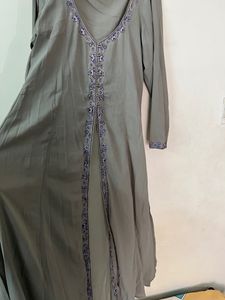Hand Work Embroidery Shrug Or Anarkali