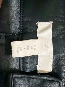 Black Faux Leather Pants