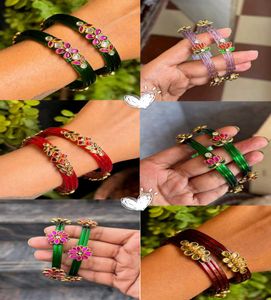mattigajullu Glass Bangles Set any 4 sets