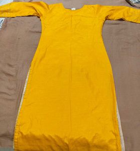 Vibrant Yellow Embellished Kurta