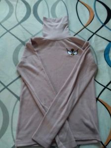 Pink high neck