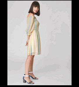 Pastel Striped Midi Dress