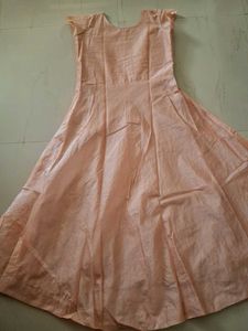 Elegant Peach Embroidered Kurta Set