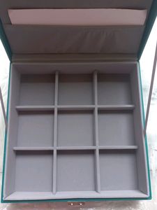 Elegant Teal Jewelry Box Organizer