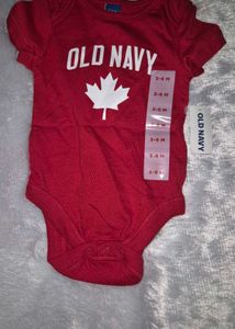 New Old Navy Canada Maple Leaf Bodysuit