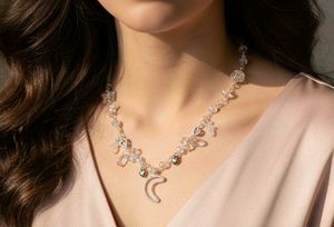 y2k Celestial Moon &amp; Star Necklace