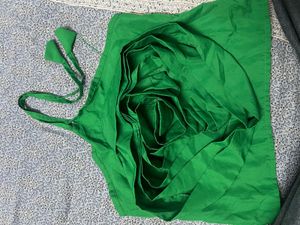 Green Floral Detail Sleeveless Top