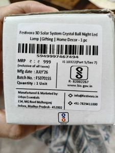 Solar System Crystal Ball Light