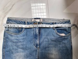 Patchwork Blue Denim Jeans