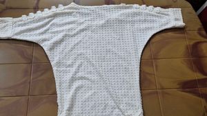Embellished White Top