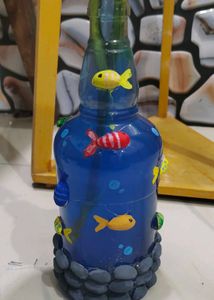 Hand-painted Fish Bottle Vase