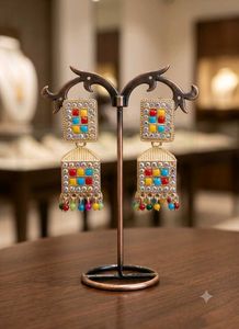 Colorful Jhumka Earrings