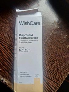 WishCare Daily Tinted Fluid Sunscreen SPF 50+